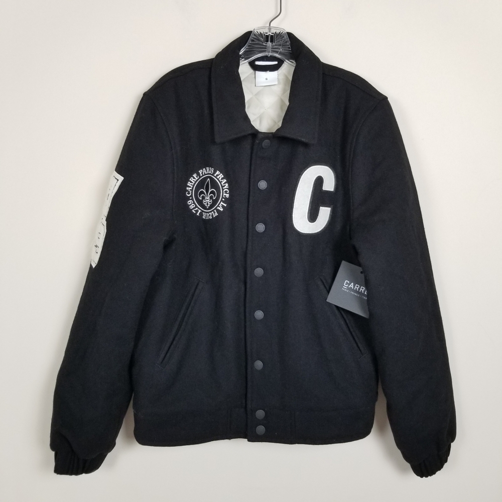 Carre Class Varsity Jacket Wool Blend Small NWT